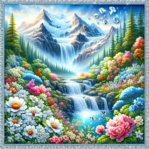 Evershine New Arrivals Diamond Painting Landscape Waterfall